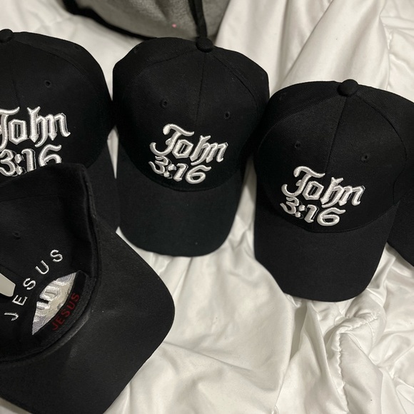 New set of 4 John 3:16 Hats. Ships same day! all for &55 Great Christmas gift!! - Picture 4 of 4
